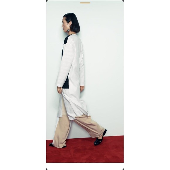 Zara mixed poplin jacket NWT - Picture 3 of 13